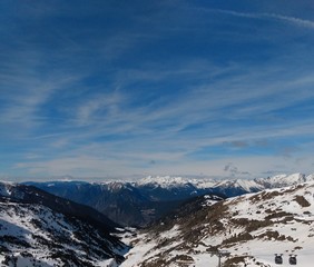 view of mountains in winter