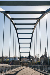 Fototapeta premium Stuttgart, Deutschland, fußgängerbrücke 