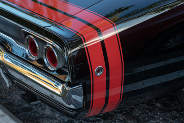 Vintage car exterior close-up