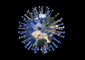 abstract background with globe