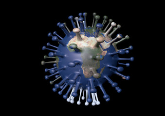 gears on black background