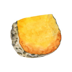 Watercolor french cheese