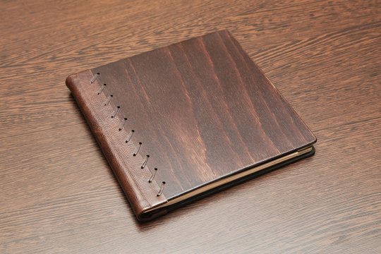 Note Book With Hard Wooden Cover