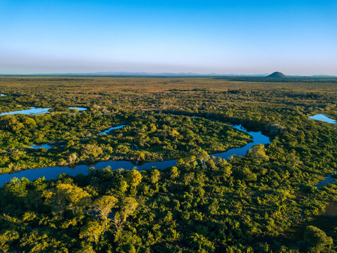 Miranda River photographed in Corumb&aacute;, Mato Grosso do Sul. Pantanal Biome. Picture made in 2017.