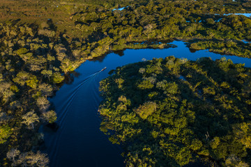 Miranda River photographed in Corumbá, Mato Grosso do Sul. Pantanal Biome. Picture made in 2017.