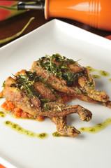 Go Where Gastronomia..Ici Bistrot..Chef : Benny Novak..Jambarettes de Rã a Provençal