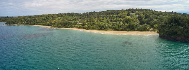 tropical bluff beach in panama
