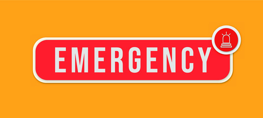 Button Emergency Vector
