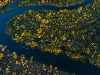 Miranda River photographed in Corumbá, Mato Grosso do Sul. Pantanal Biome. Picture made in 2017.