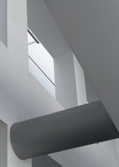 Obraz premium Architectural shapes and lines in grey tones