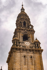 Fototapeta premium Santiago de Compostela, Spain. Cabildo building at the Cabalos place in Santiago de Compostela. Santiago de Compostela is the capital of the autonomous community of Galicia, in northwestern Spain.