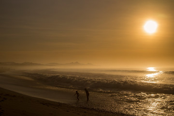 amanecer en playa de los cabos mexico