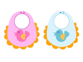 Baby arrival announcement card . It's a boy or girl for baby shower card. Handwritten and sketchy. Hand drawn. Flat vector illustration