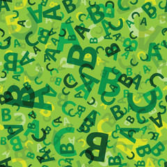  Green abc letter background seamless