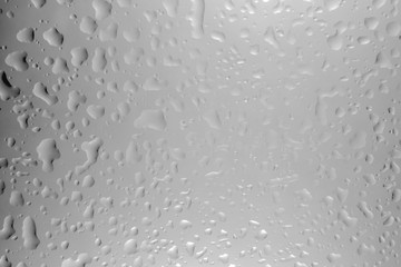 water drops on a multicolored background macro