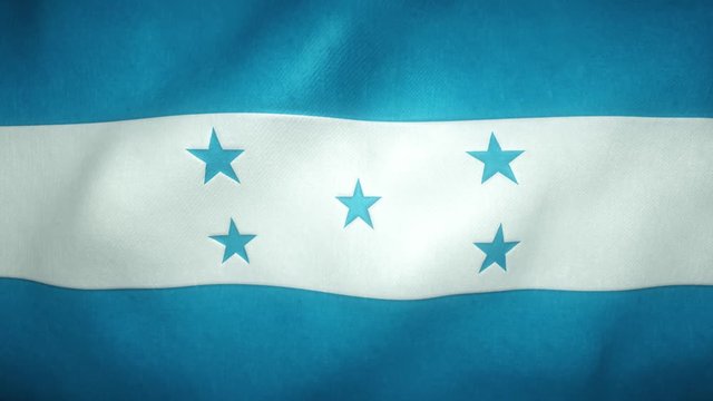 flag of honduras waving in the wind