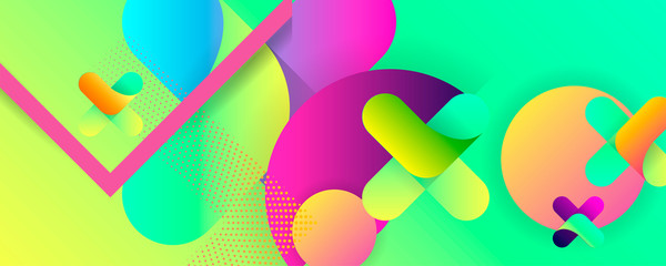 Summer Bright juicy colors abstract background eps 10. Art with geometric elements, lines and dots for text, universal design, banner concept