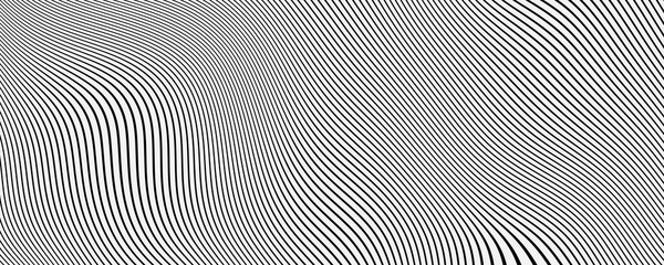 Black and white stripes 3d render illusion illustration background texture