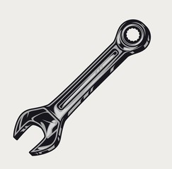 Vintage spanner repair tool concept