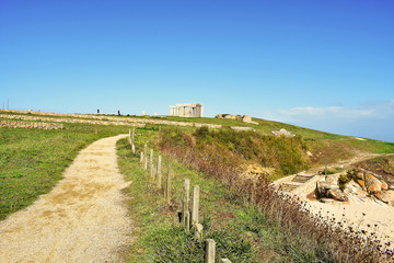Fototapeta na wymiar view of the coast of coruña, Galicia. Spain. Europe. 