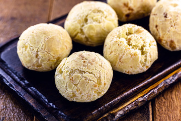 batch of home made Brazilian cheese bread.