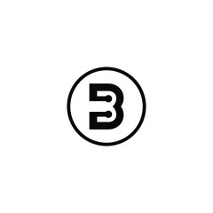 letter B logo icon template