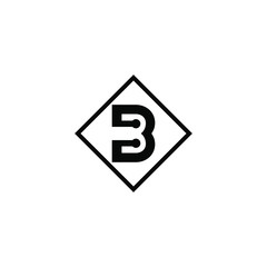 letter B logo icon template