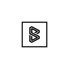 letter B logo icon template