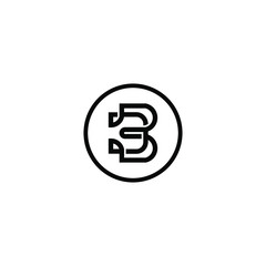 letter B logo icon template