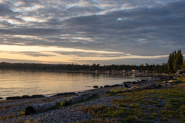 Birch Bay, Washington, at Sunset