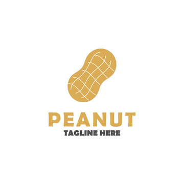 Simple Peanut Icon Design Vector