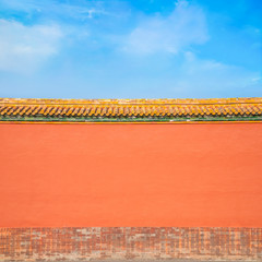 A Wall panel at  the Forbidden City in Beijing, China