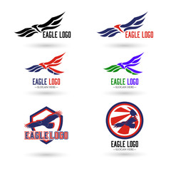 Set of Eagle Logo Vector Illustration