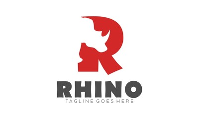 Rhino simple vector logo