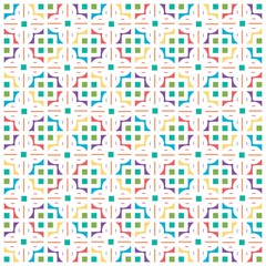 Naklejka premium Beautiful of Colorful Flower, Reapeated, Abstract, Illustrator Floral Pattern Wallpaper. Image for Printing on Paper, Wallpaper or Background, Covers, Fabrics