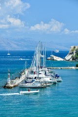 Fototapeta na wymiar Korfu Marina