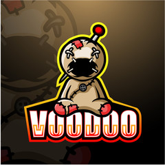 Voodoo mascot esport logo design © frescostudio