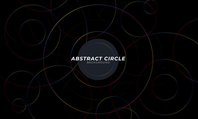 Abstract Circle background. Abstract futuristic art wallpaper. Vector illustration.