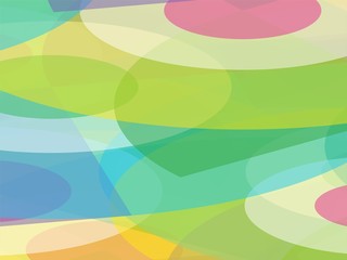  Beautiful of Colorful Circle and Curved, Abstract Modern Shape. Image for Background or Wallpaper