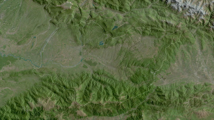 Imereti, Georgia - outlined. Satellite