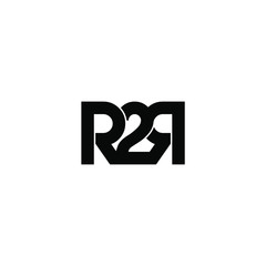 r2r letter original monogram logo design