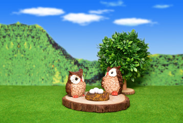 ふくろうの子育て