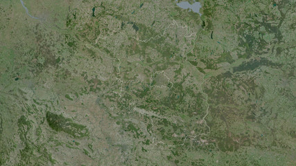 Brandenburg, Germany - outlined. Satellite