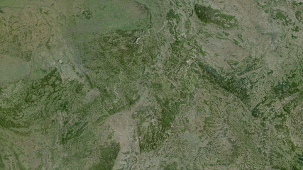 Hessen, Germany - outlined. Satellite