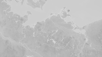 Mecklenburg-Vorpommern, Germany - outlined. Grayscale