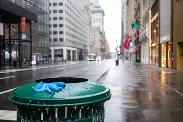 Empty streets of New York City during Coronavirus quarantine