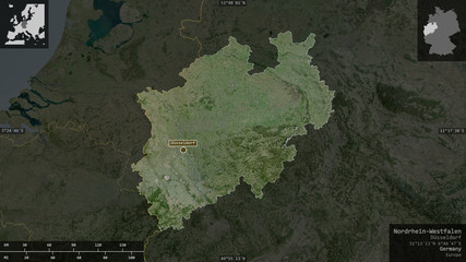 Nordrhein-Westfalen, Germany - composition. Satellite