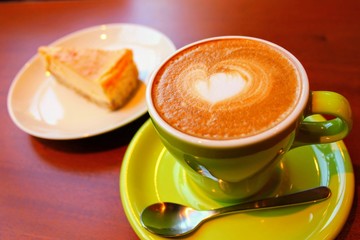 カフェのチーズケーキ