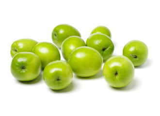 Fresh juicy jujube isolated on white background
