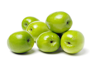 Fresh juicy jujube isolated on white background
